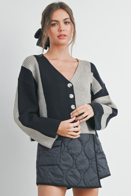 Colorblock Cardi