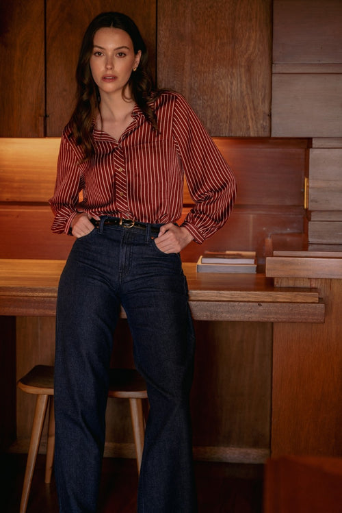 Brandon Burgundy Top