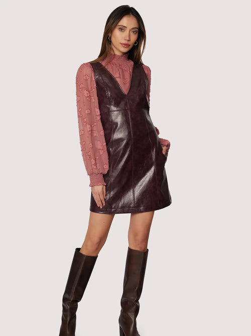 Valor of Venus Mini Merlot Dress